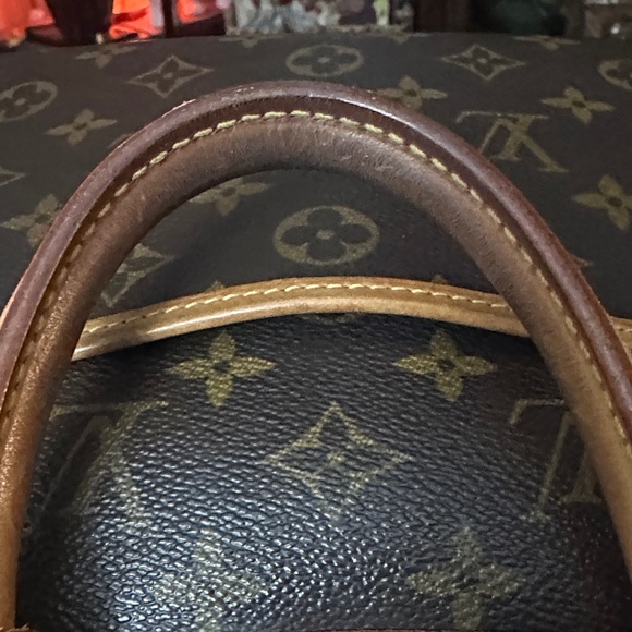 Louis Vuitton Deauville Brown Monogram Bag with Scarf Accent - Picture 9 of 16
